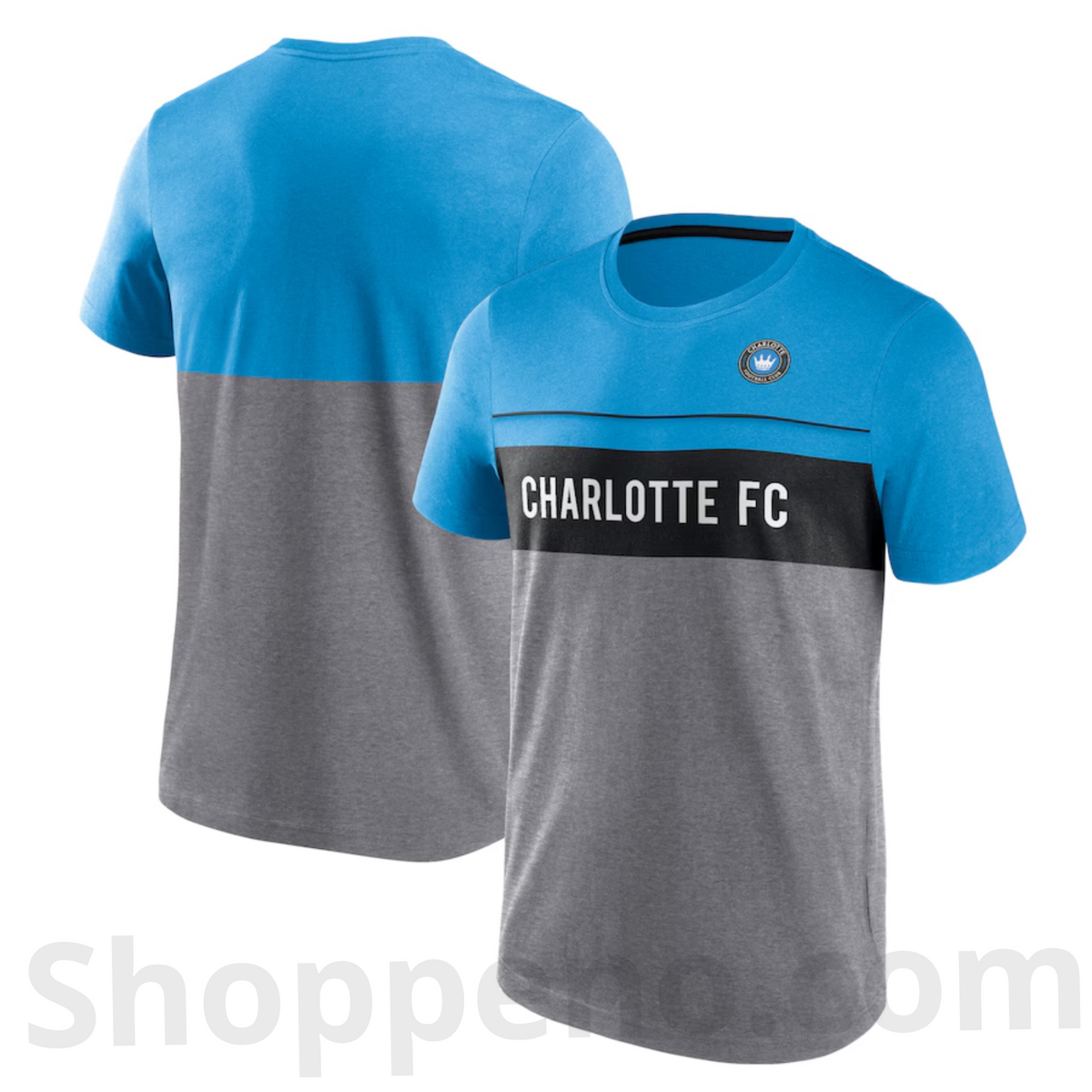 Charlotte FC Striking Distance T-Shirt - Gray - Shoppeno™