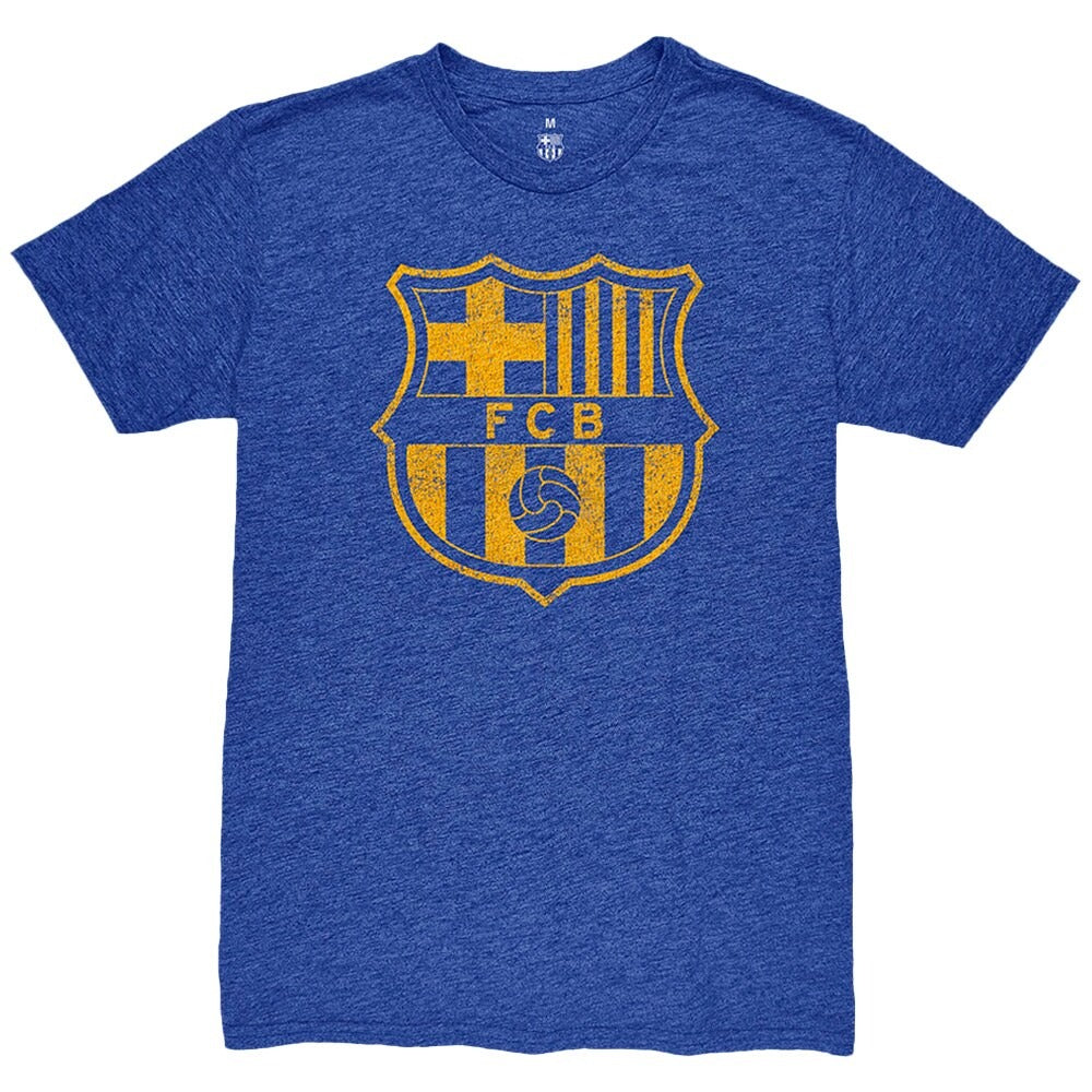 Robert Lewandowski Barcelona Player Name & Number Tri-Blend T-Shirt – Heather Royal - Shoppeno™