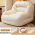 Olive Green Corduroy Bean Bag Sofa | High-Density Filling for Bedroom & Living Room