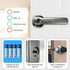 Smart Hand Lock for Front Doors Fingerprint Key Access Card Unlocking Tuya APP Remote