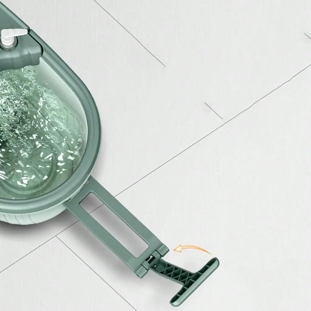 360 Spin Mop and Bucket System with Wringer 61 Inch Handle