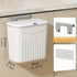 Space-Saving Wall-Mounted Kitchen Trash Bin | White