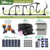 8mm PE Hose Misting Watering System Kit with Self-Priming Pump and Adjustable Sprayer