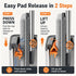 Flat Mop and Bucket Set with Hands-Free Wringer 13-Inch Dual Chamber System