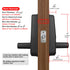 WiFi Smart Door Lock | Biometric Fingerprint, Password, Card & Key | USB Emergency Charger | Silver