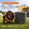 Portable Outdoor Camping Tent Ceiling Fan with LED Light and Power Bank