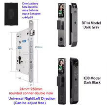 3D Face Recognition Smart Door Lock with Camera | Tuya & Smart Life App Control | Voice Intercom | Fingerprint & Password | Rechargeable Battery | 30280 SC S-H SB