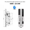 Waterproof Sliding Door Smart Lock TTLock App Alexa Fingerprint Digital Code RFID Card Anti-Lock Aluminum Glass Electronic Lock