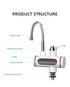 3000W Instant Electric Hot Water Heater Faucet with LED Display