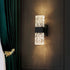 Modern Water Ripple Glass Rectangle Wall Lamp Gold 29x9cm | 41765670