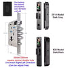 3D Face Recognition Smart Door Lock with Camera | Tuya & Smart Life App Control | Voice Intercom | Fingerprint & Password | Rechargeable Battery | 30280 SC S-H SB