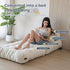 Folding Sofa Bed, Convertible Sleeper Chair with Pillow, Portable Fold Out Chair Bed Comfy Floor Sofa Lounge