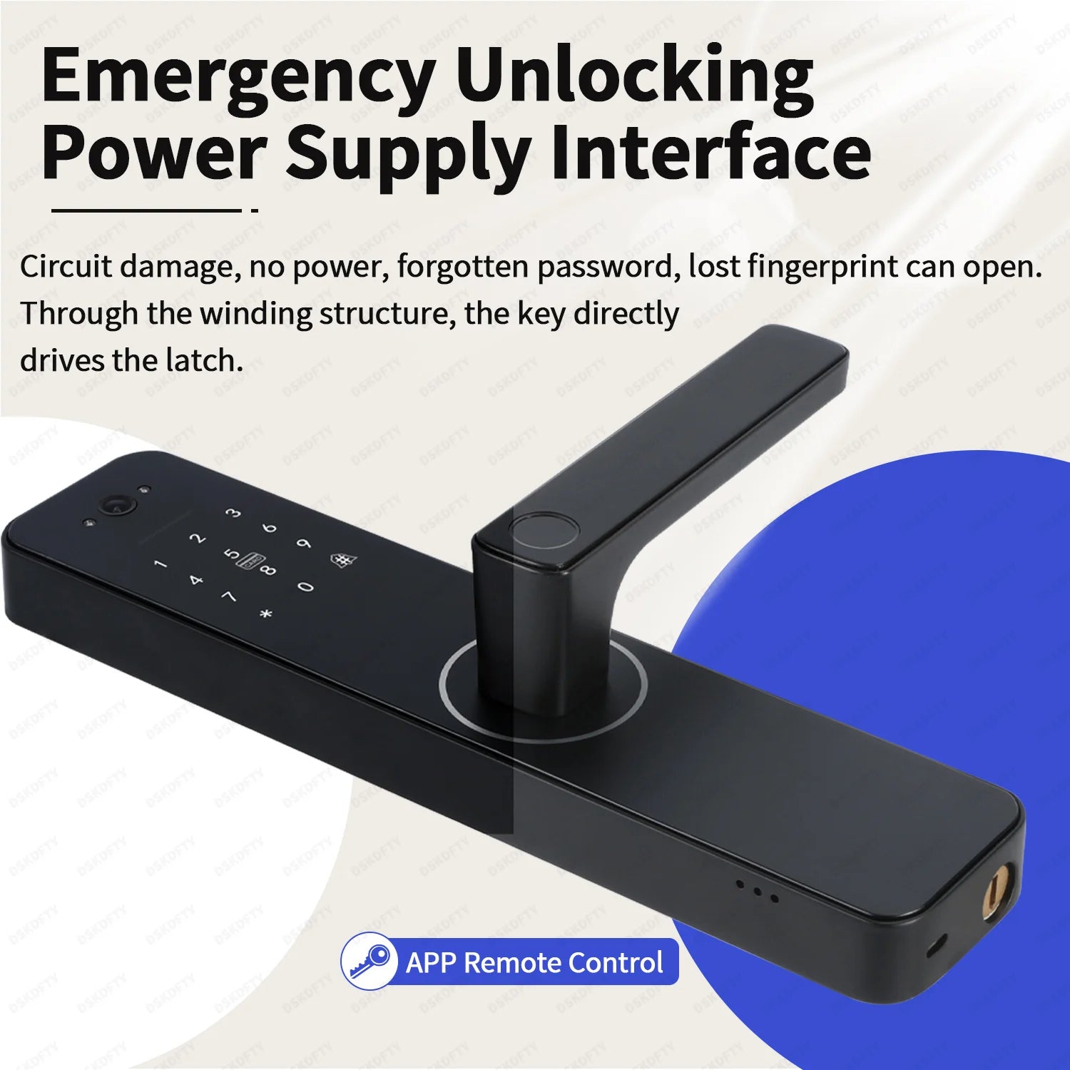 Tuya WiFi Smart Door Lock with Fingerprint, Password, RFID & App Unlock | 22X147