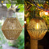 Solar Lantern Outdoor Waterproof Hanging Woven Boho Lamp Light for Garden Yard | XM-JGD-BT