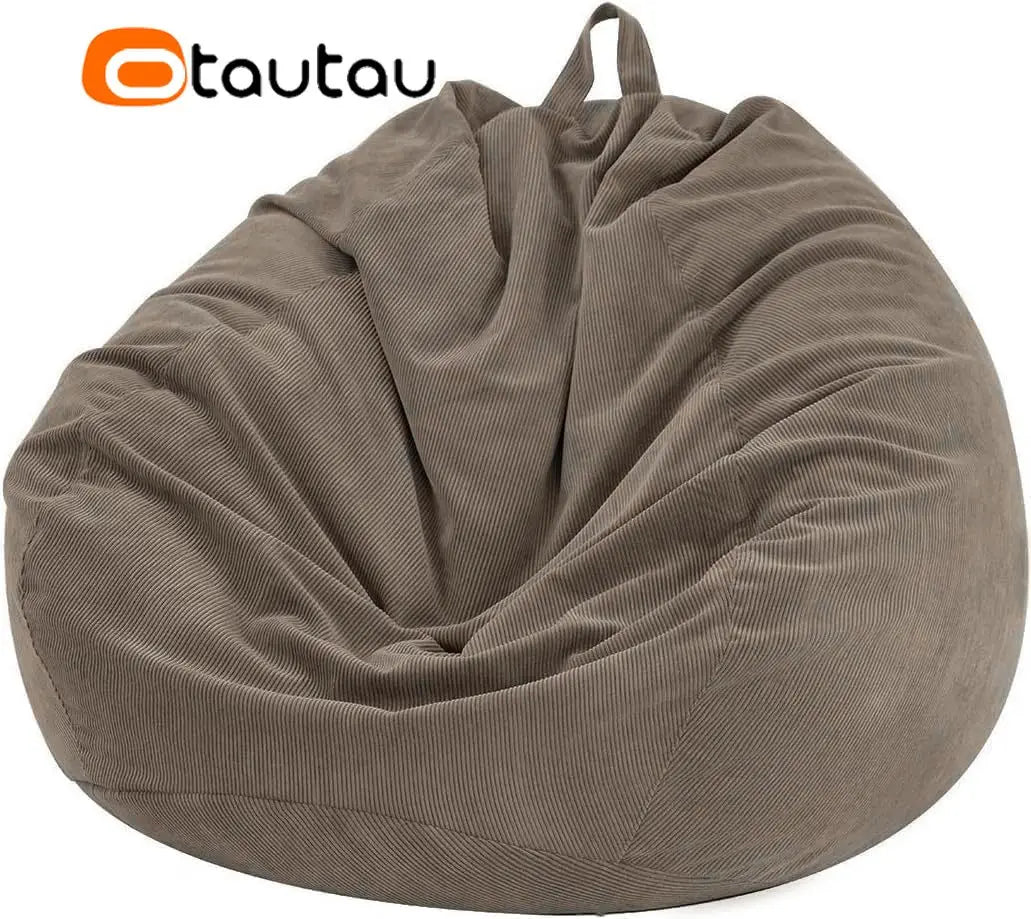 Corduroy Bean Bag Cover Doll Storage Pouf Corner Beanbag DD005 | DD005