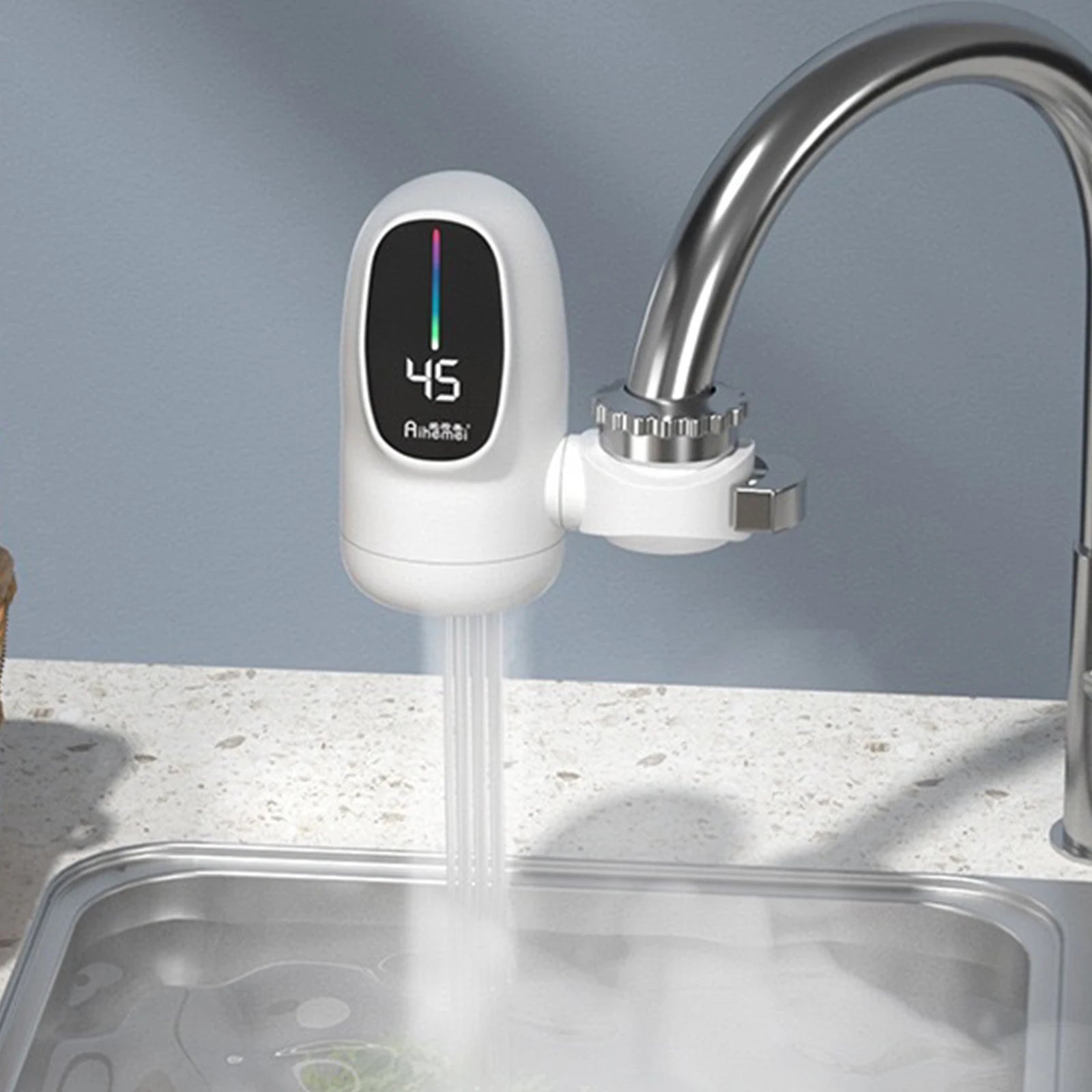 Instant Electric Hot Water Faucet with Digital Display 110V Fast Heating Tap