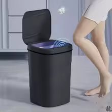 Smart Sensor Touchless Automatic Closing Trash Can Battery Powered for Bathroom House Office