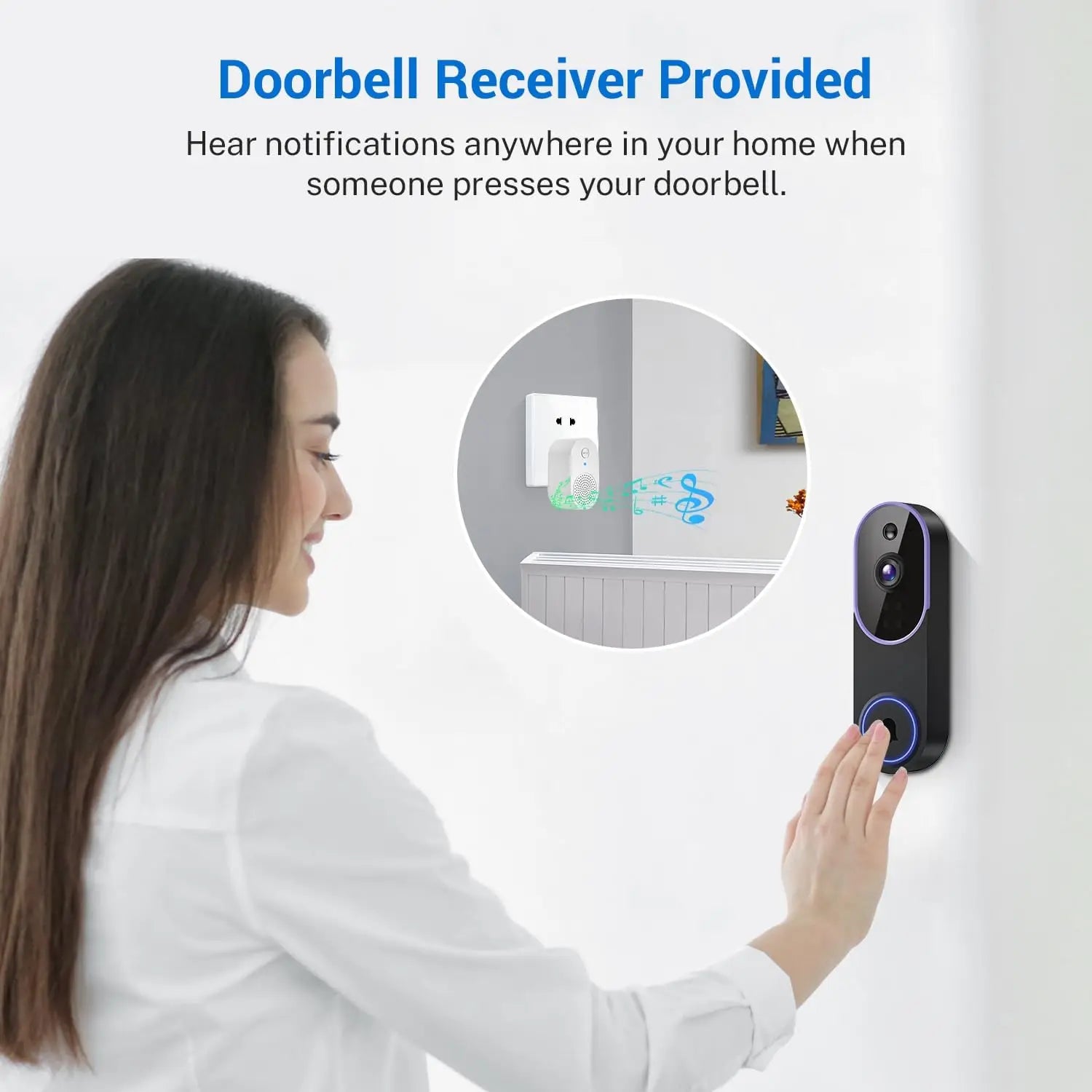 Smart Wireless Video Doorbell Camera Night Vision Security Surveillance