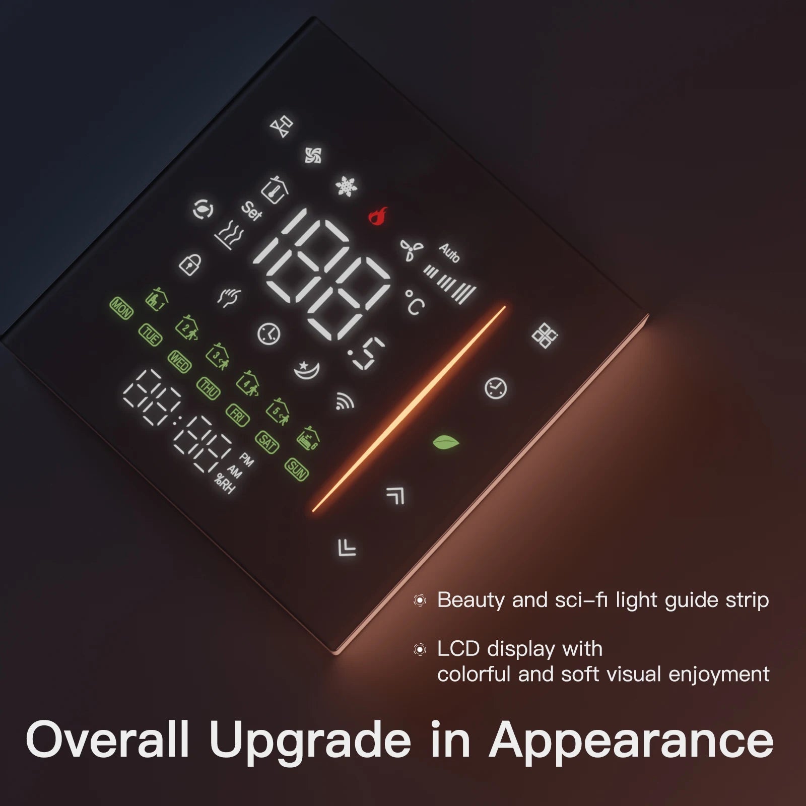 Zigbee Thermostat Room Temperature Controller for Water/Electric Floor Heating Gas Boiler with Humidity Sensor | 5A16A