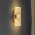 Modern Water Ripple Glass Rectangle Wall Lamp Gold 29x9cm | 41765670