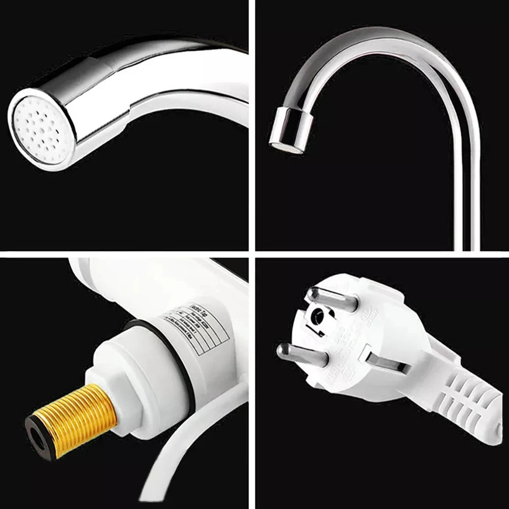 Instant Electric Water Heater Faucet with LED Temperature Display 3000W