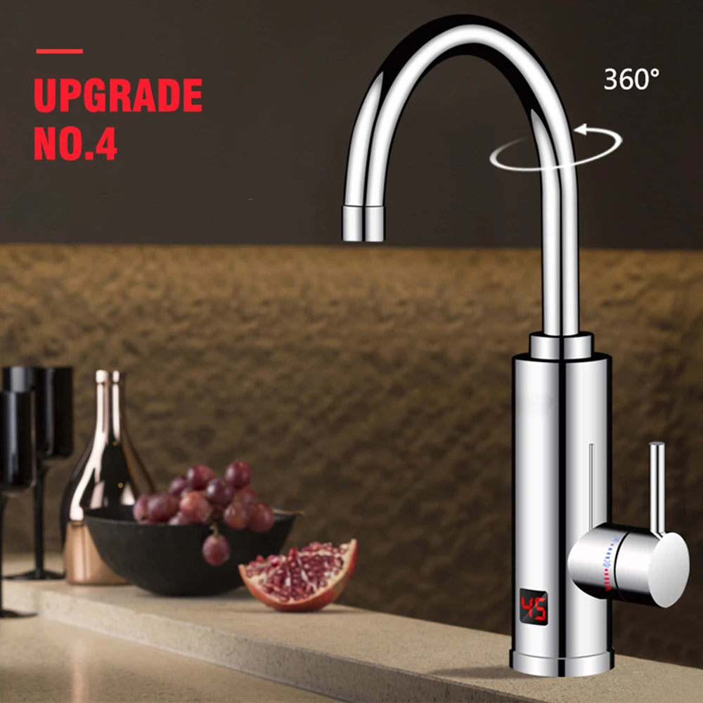 3000W Tankless Electric Water Heater Tap With Temperature Display