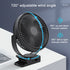 8-Inch Rechargeable Battery Operated Clip-On Air Circulating USB Fan