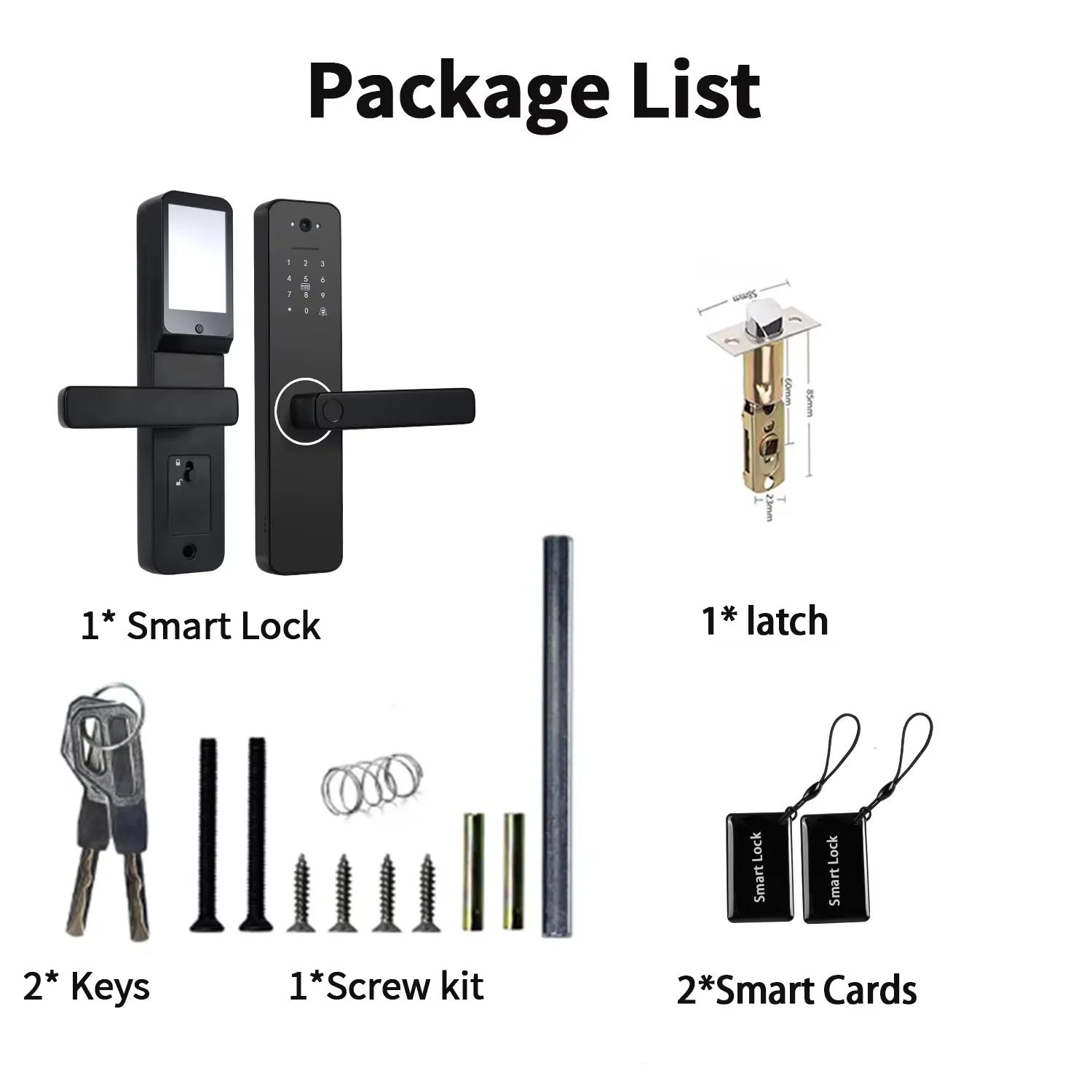 Tuya WiFi Smart Door Lock with Fingerprint, Password, RFID & App Unlock | 22X147