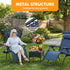 Outdoor Zero Gravity Chairs Set of 2 Folding Recliner Beach Camping Patio Lounge Chair with Cup Holder and Adjustable Pillow