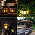 Outdoor Solar Garden Hanging Candle Lights Retro Palace Lantern Lamps Landscape Decor Lighting Floor Balcony Yard Solar Lights