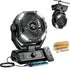 Portable Camping Fan with LED Lantern Remote and Hanging Hook