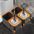 Automatic Spin Mop and Bucket Set with 6 Microfiber Refills