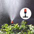Fog Nozzles Irrigation Kit Garden Automatic Spray Misting Plant Watering System with 4/7 PE Hose and Connector