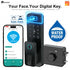 Outdoor Waterproof Fingerprint Lock, Facial Recognition Intelligent Door Lock, Outdoor Door Electronic Lock with Anti-Theft Code