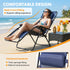 Outdoor Zero Gravity Chairs Set of 2 Folding Recliner Beach Camping Patio Lounge Chair with Cup Holder and Adjustable Pillow