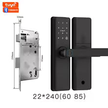 2026 Smart Door Lock With Bluetooth, Tuya App, Fingerprint & Keypad
