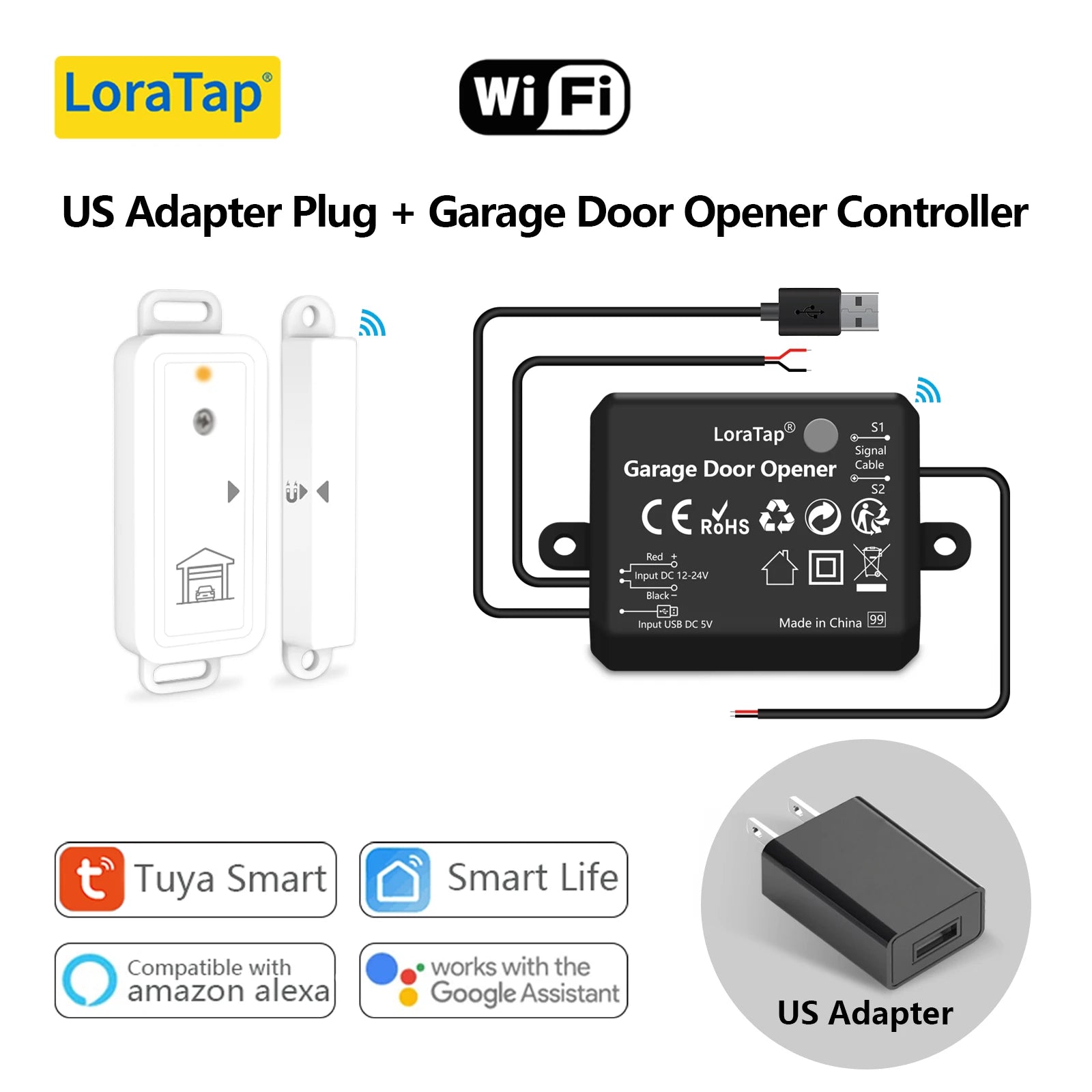 Smart Garage Door Wireless Sensor Opener Controller Remote