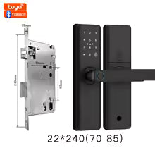 2026 Smart Door Lock With Bluetooth, Tuya App, Fingerprint & Keypad
