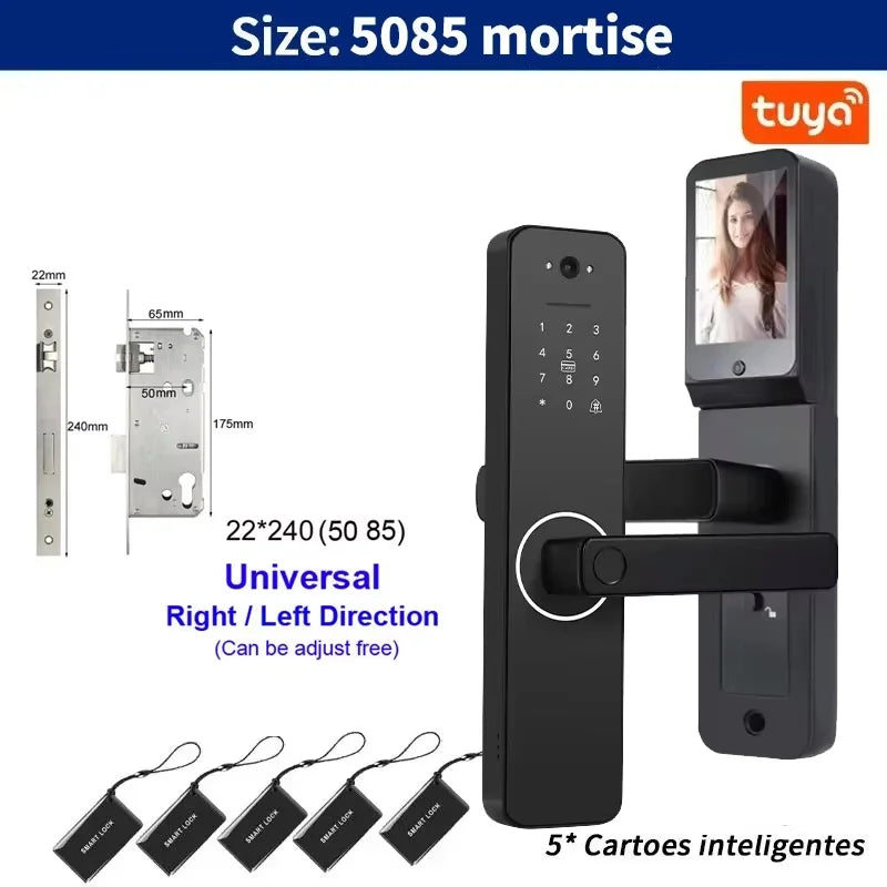Tuya WiFi Smart Door Lock with Fingerprint, Password, RFID & App Unlock | 22X147