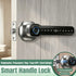 Smart Hand Lock for Front Doors Fingerprint Key Access Card Unlocking Tuya APP Remote