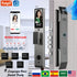 3D Face Recognition Smart Door Lock with Camera | Tuya & Smart Life App Control | Voice Intercom | Fingerprint & Password | Rechargeable Battery | 30280 SC S-H SB