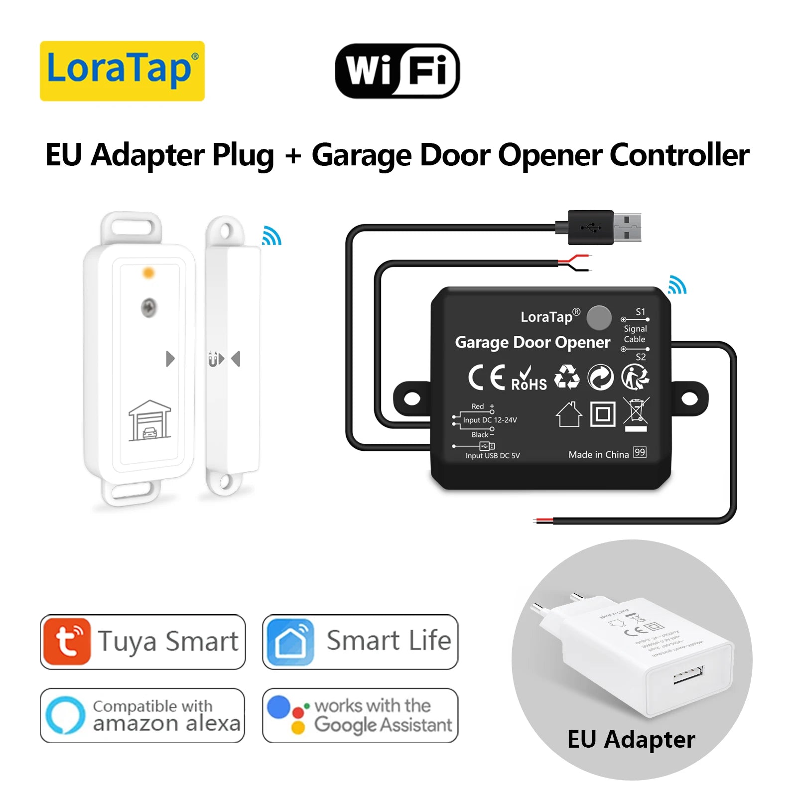 Smart Garage Door Wireless Sensor Opener Controller Remote