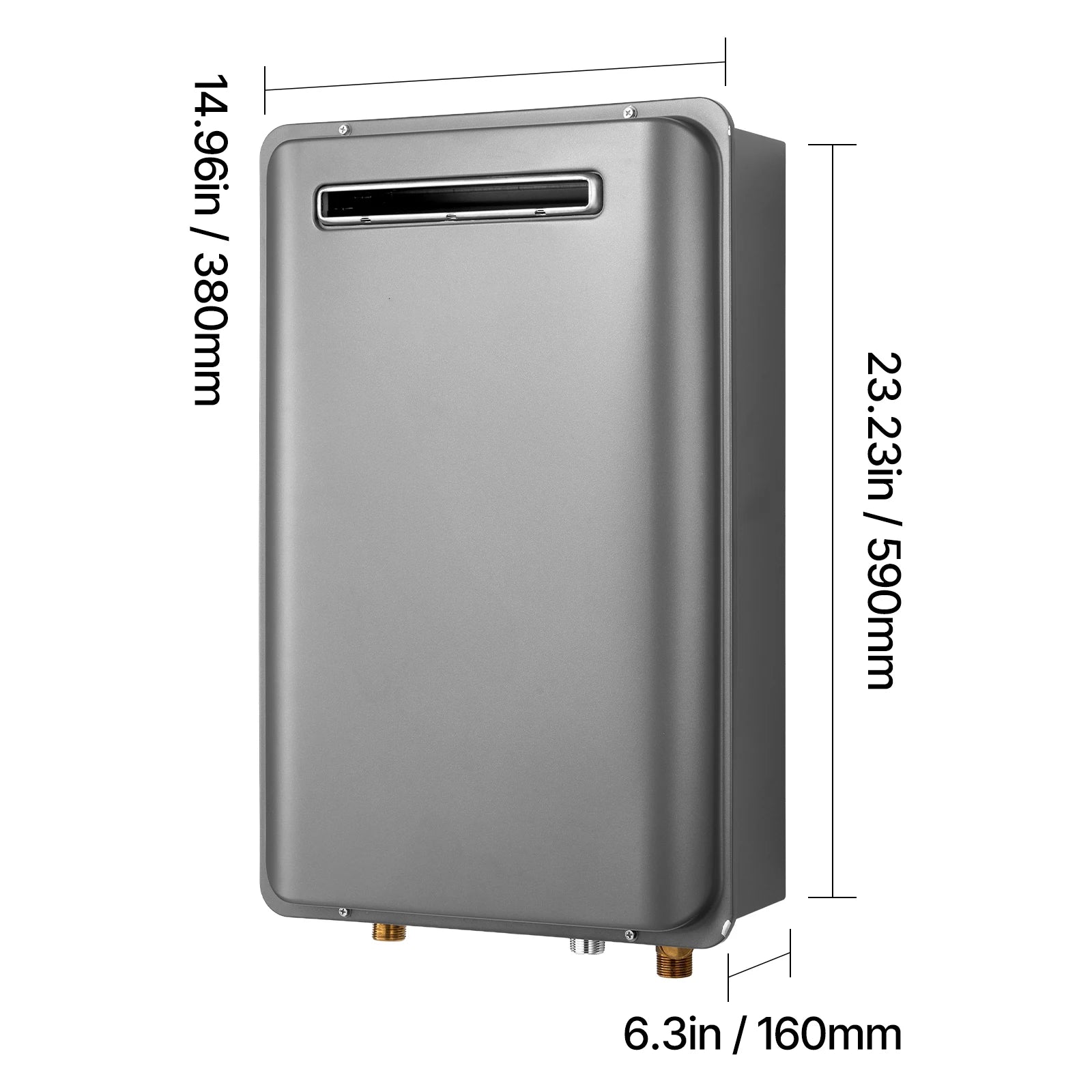 Propane Tankless Water Heater Outdoor 120000 BTU Instant Hot Water