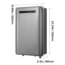 Propane Tankless Water Heater Outdoor 120000 BTU Instant Hot Water