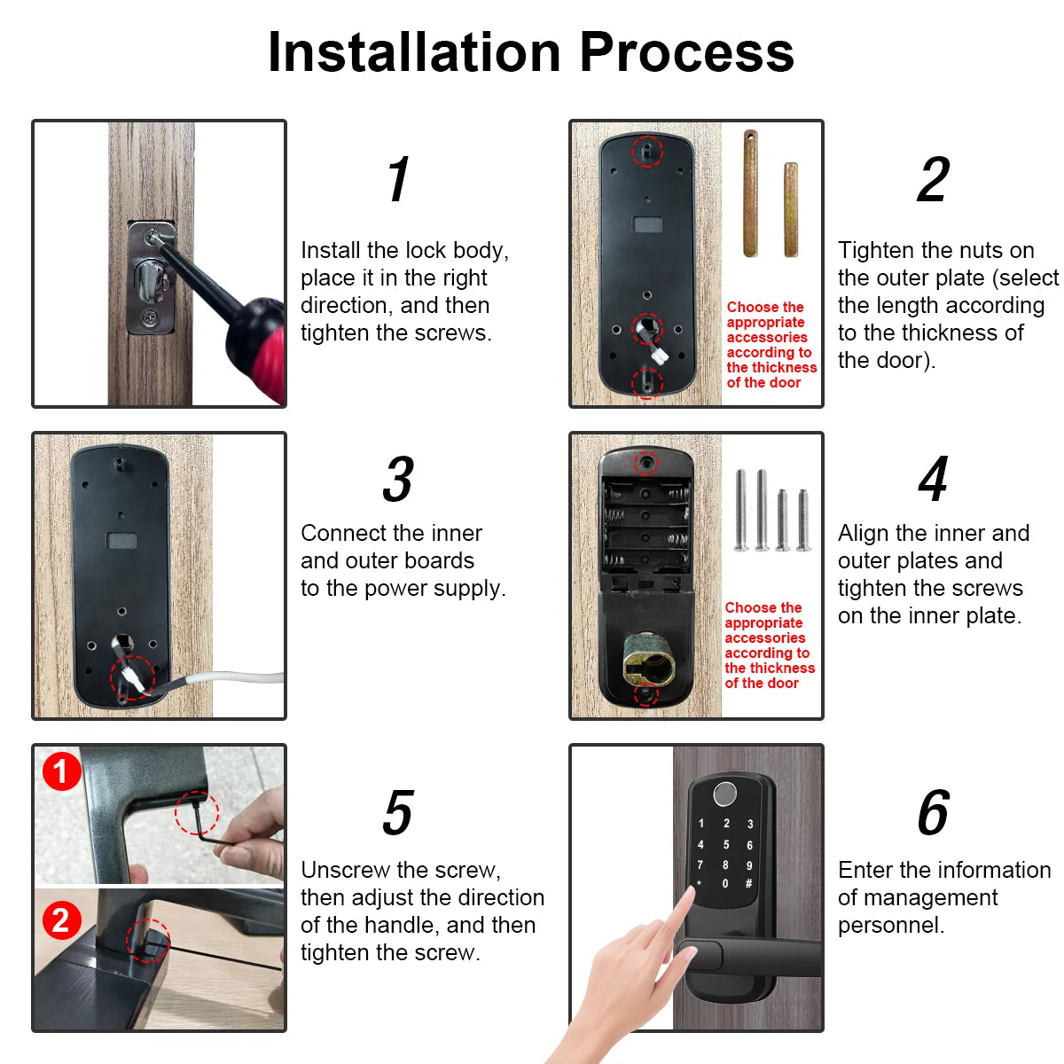 WiFi Smart Door Lock | Biometric Fingerprint, Password, Card & Key | USB Emergency Charger | Silver