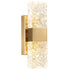 Modern Water Ripple Glass Rectangle Wall Lamp Gold 29x9cm | 41765670