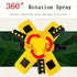 360 Degree Automatic Rotating Sprinkler Head for Nursery Irrigation, Three Pronged Series
