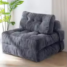 Folding Sofa Bed, Convertible Sleeper Chair with Pillow, Portable Fold Out Chair Bed Comfy Floor Sofa Lounge