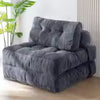 Folding Sofa Bed, Convertible Sleeper Chair with Pillow, Portable Fold Out Chair Bed Comfy Floor Sofa Lounge