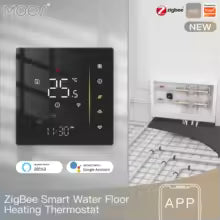 Zigbee Thermostat Room Temperature Controller for Water/Electric Floor Heating Gas Boiler with Humidity Sensor | 5A16A